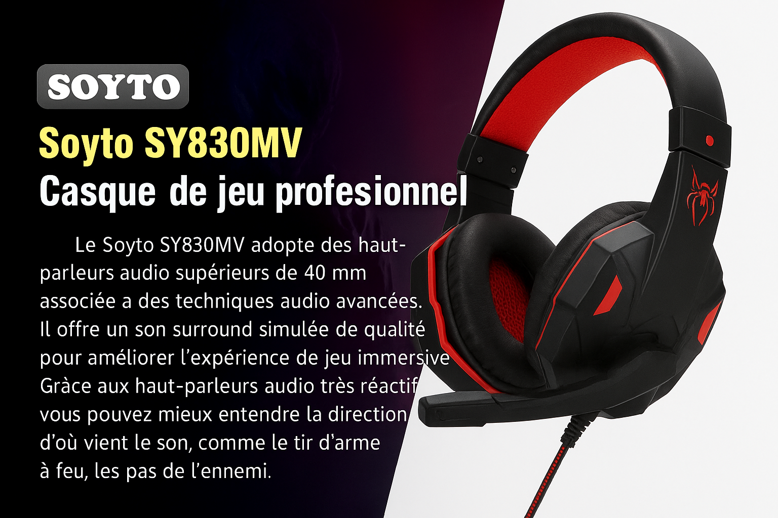 Casque gaming - Soyto SY830MV